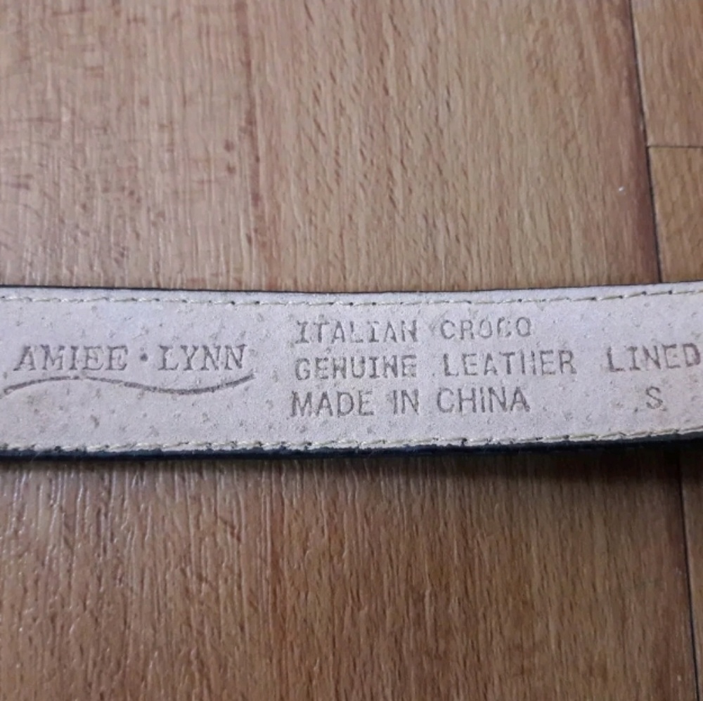 Amiee Lynn Italian Croco Leather Belt - Picture 8 of 8